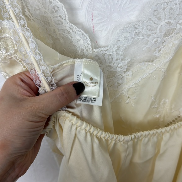 Vintage Victorias Secret Union Tag 70s Gold Label Nightgown Lingerie Slip Dress - Picture 8 of 10
